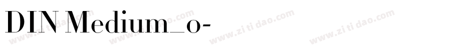DIN Medium_0字体转换